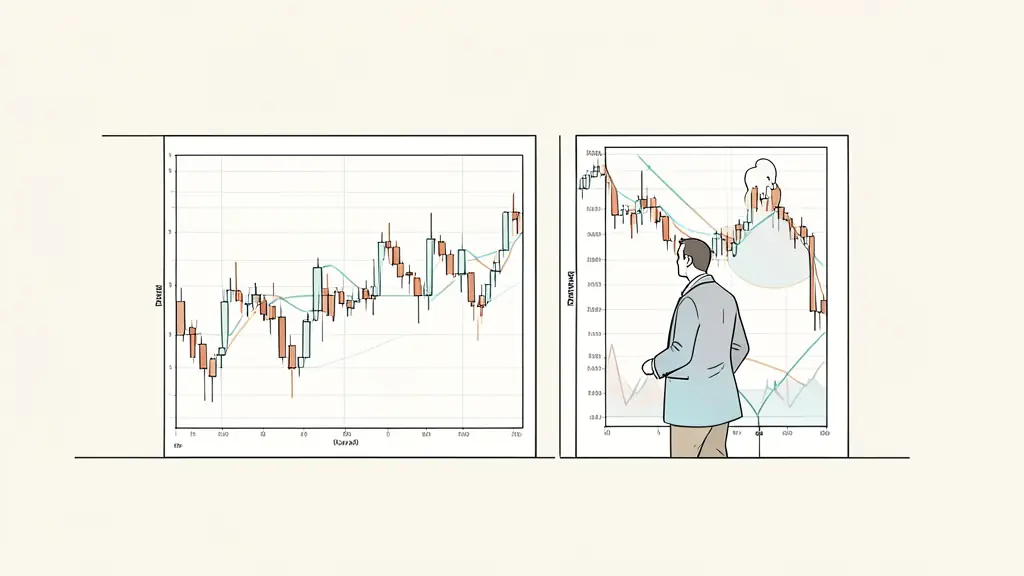 Day trader attendant devant deux graphiques montrant des bougies étendues et une zone de pullback