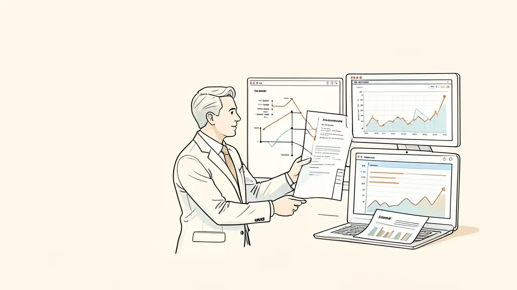 Responsables conformité examinant l'organigramme d'un groupe bancaire près d'écrans de trading, documents juridiques